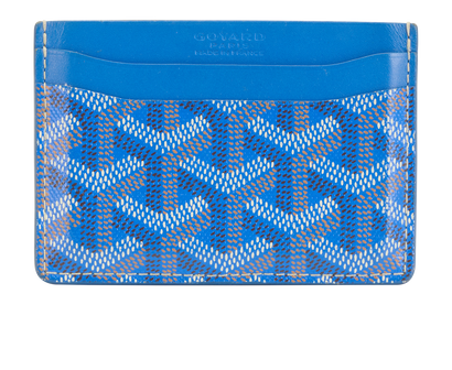 Goyard Saint Sulpice Cardholder, &pound;320, Accessories, Blue, Canvas, Front view